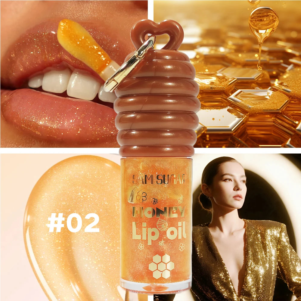 Honey Lip Oil β Moisturizing Gold Gloss Nourishing lip oil with natural ingredients for smooth, fresh, hydrated lips.