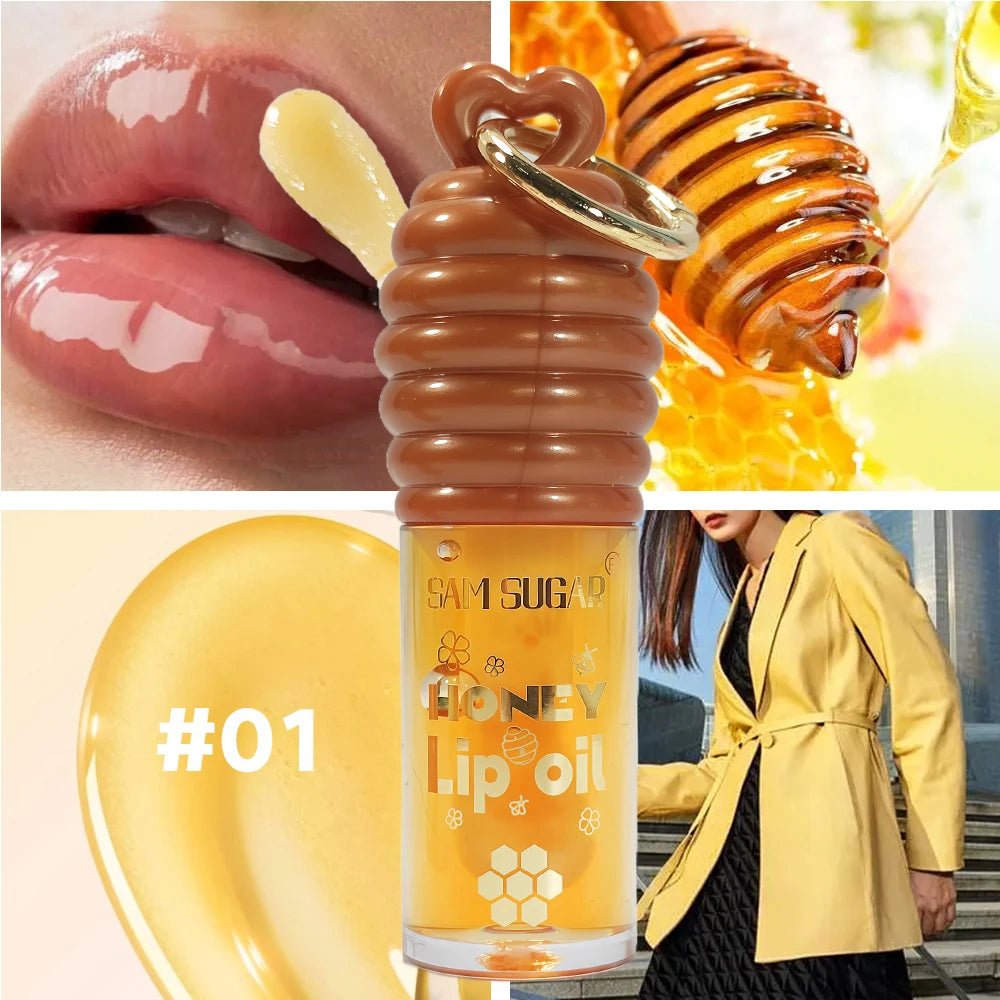 Honey Lip Oil β Moisturizing Gold Gloss Nourishing lip oil with natural ingredients for smooth, fresh, hydrated lips.