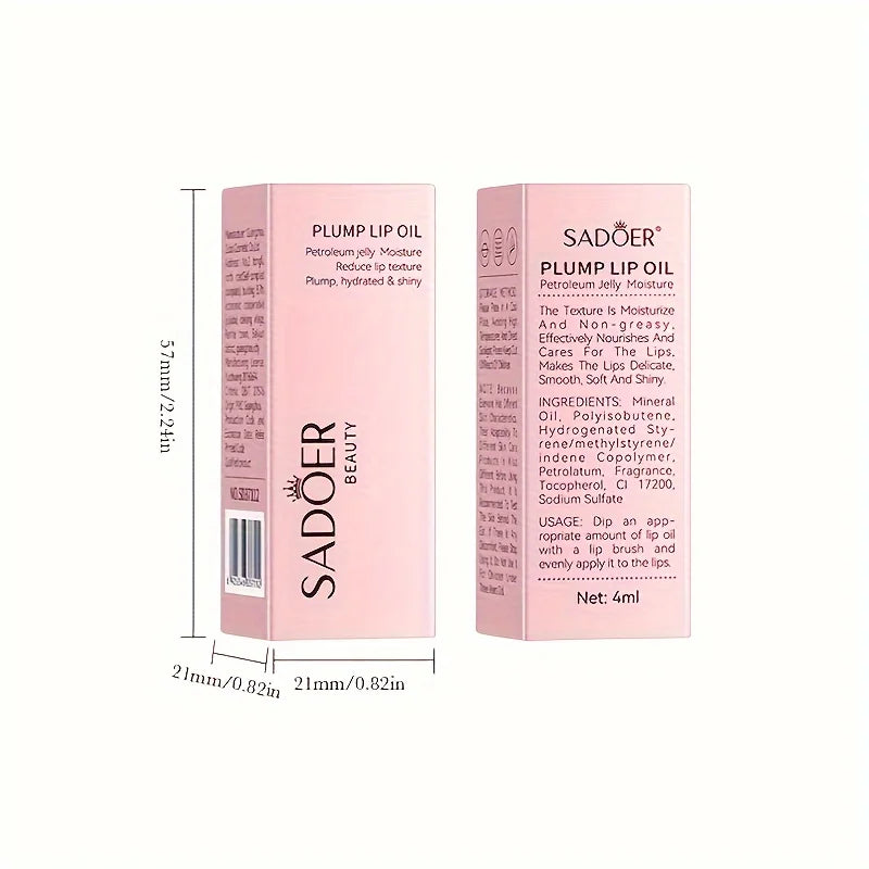 4ML moisturizing and plumping lip care lip oil