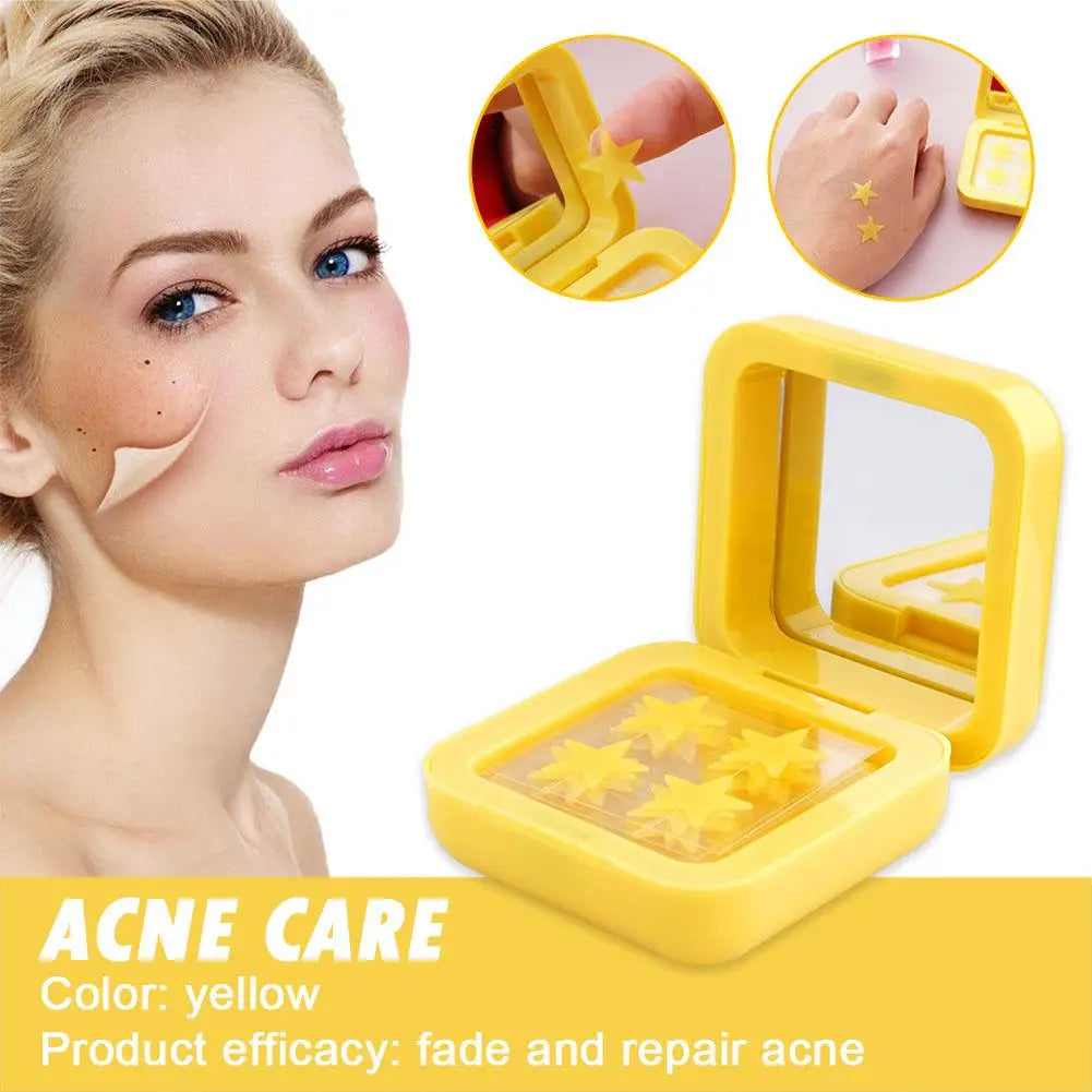 Hydrocolloid acne patch Star shape Cute Colorful Acne removal Concealer invisible acne mask with Makeup mirror makeup tool