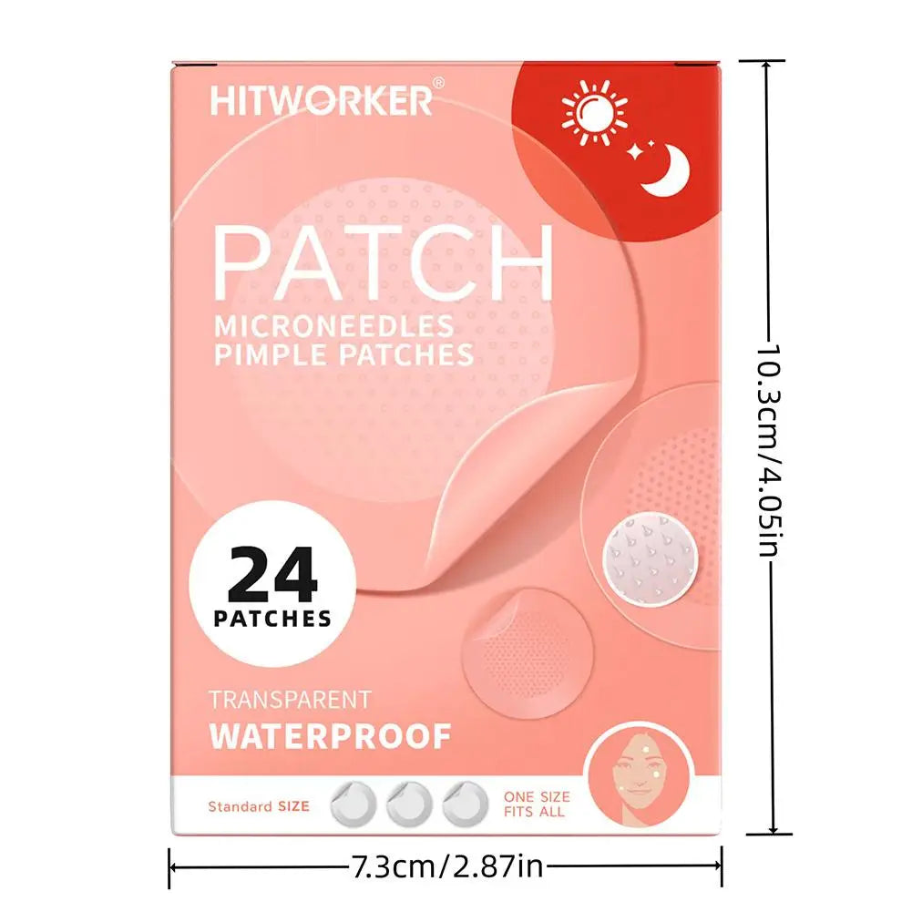 Microneedle Acne Patch Acne Removal Waterproof Smooth Concealer Invisible Breathable Patch Acne Cover Patches Gentle Makeup Tool