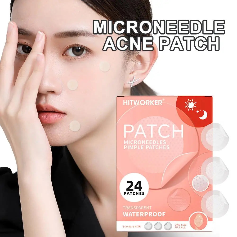 Microneedle Acne Patch Acne Removal Waterproof Smooth Concealer Invisible Breathable Patch Acne Cover Patches Gentle Makeup Tool