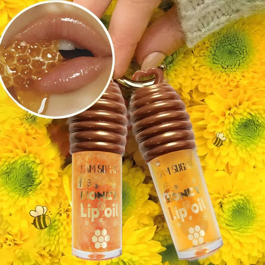 Honey Lip Oil – Moisturizing Gold Gloss  Nourishing lip oil with natural ingredients for smooth, fresh, hydrated lips.
