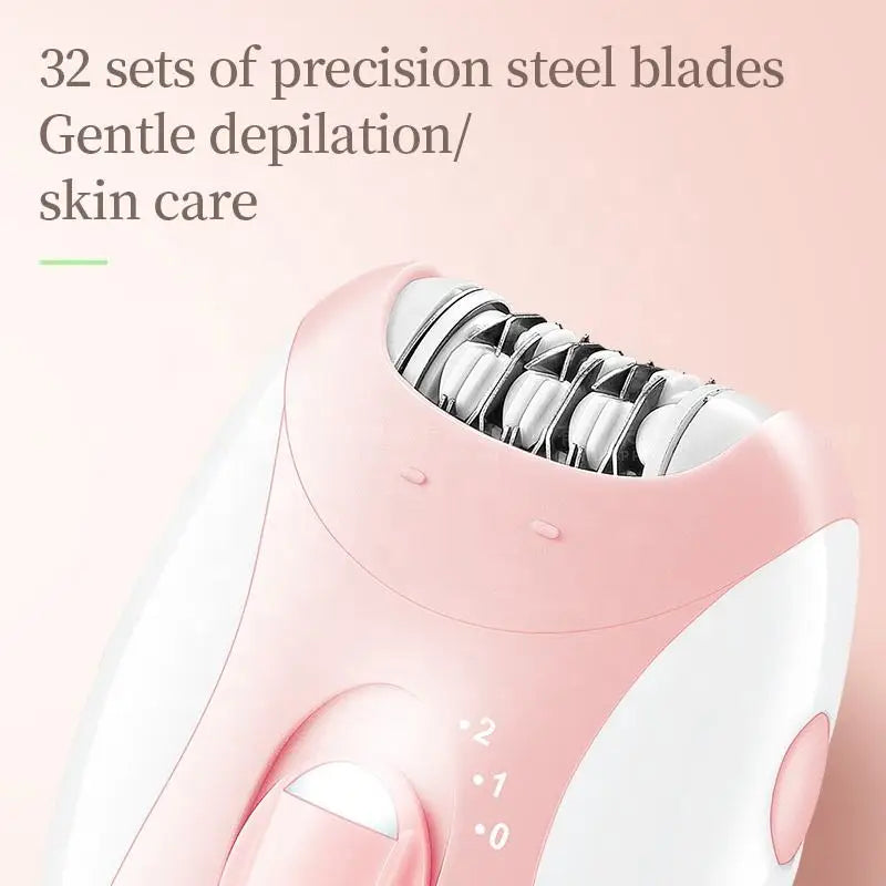 Kemei Rechargeable Women Epilator Electric Facial Body Hair Remover Bikini Trimmer Rotary Female Epilator For Face Leg With